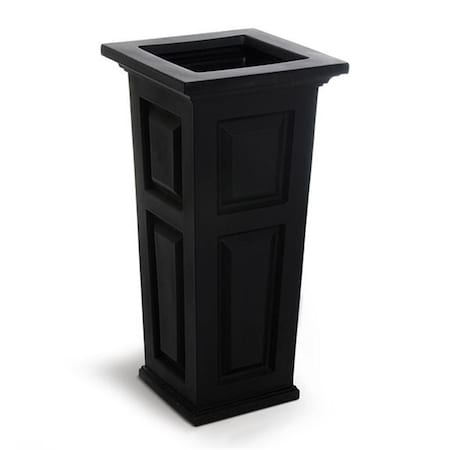 Lawnitator 4833B Nantucket Tall Planter - Black LA2621787